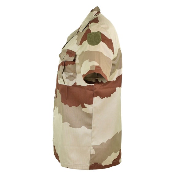 Genuine French army F2 shirt Desert camouflage sh… - image 2