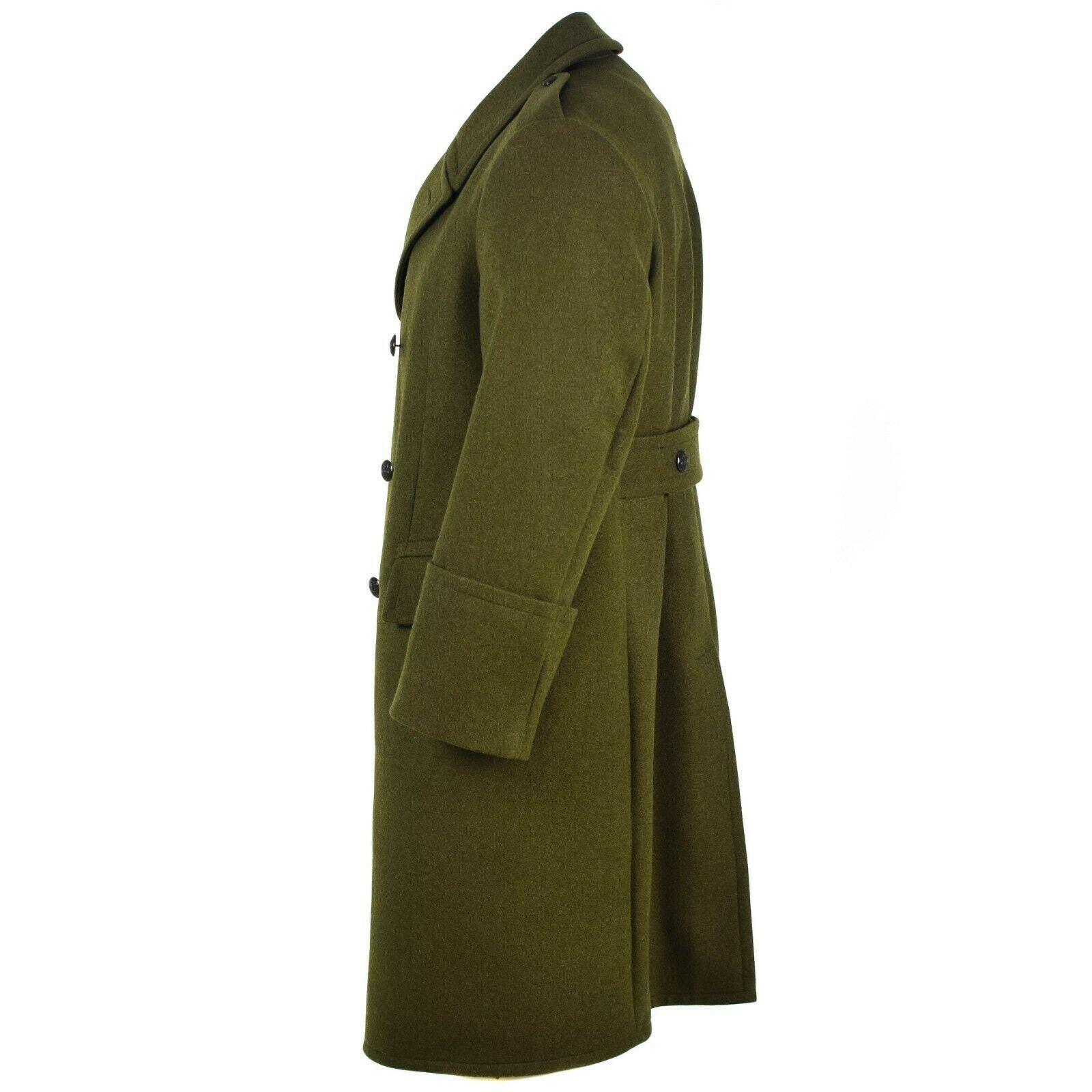 Genuine Polish army Wool Overcoat Olive OD khaki military Genuine Polish army Wool Overcoat Olive OD khaki military