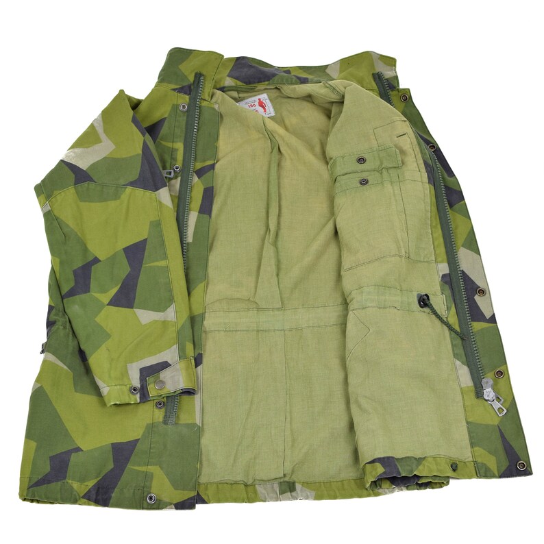 Original Swedish army M90 parka jacket splinter camo field | Etsy