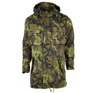 Authentic Czech Army M98 OD Woodland Camo Combat Field Parka