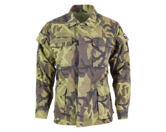 Original Czech army troops field jacket leaf camouflage pattern parka military surplus issue
