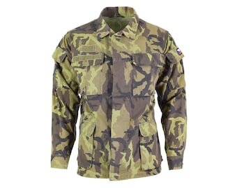 Original Czech army troops field jacket leaf camouflage pattern parka military surplus issue