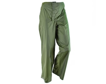 Genuine Danish army O.D wet weather pants waterproof rain trousers Denmark military issue