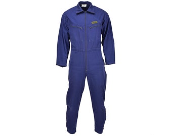 Original German Military coverall navy work uniform army blue workwear jumpsuit military surplus
