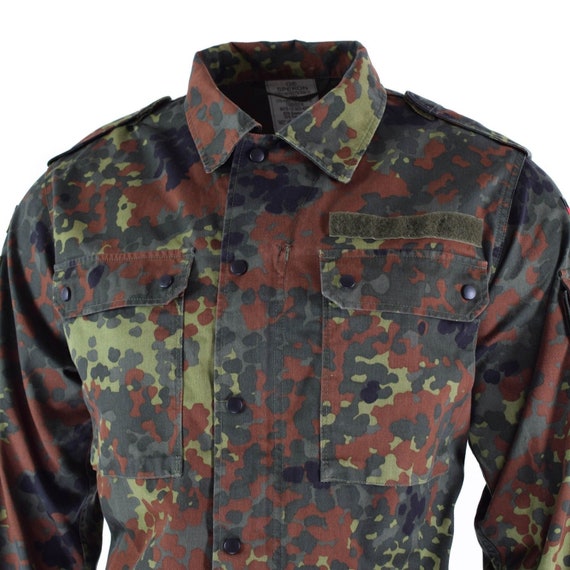 BW COTTON BUNDESWEHR Flecktarn CAMO German Army Outdoor TEE t-shirt shirt