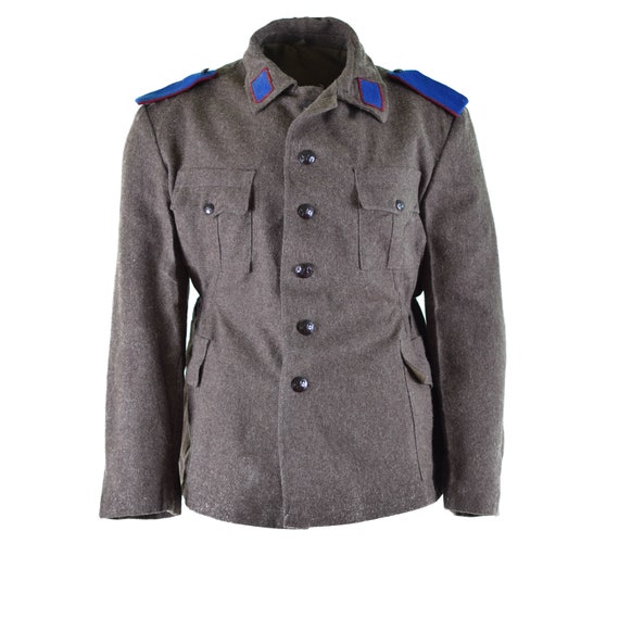 Genuine Bulgarian army wool jacket military-issue… - image 3