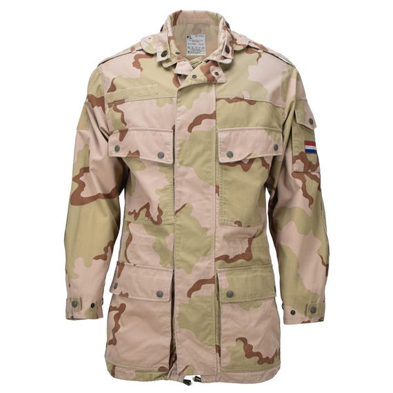 Original Dutch Military Field Jacket Adjustable Cuffs