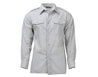 Original Austrian army classic shirts gray long sleeve lightweight uniform NEW