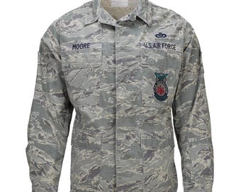 Original U.S. Military Uniform Men Jacket Rip Stop Digital Tiger Stripe Camo