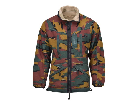 Original Belgian Army Fleece Jacket Reversible Windstopper BDU Jigsaw  Jumper - Etsy