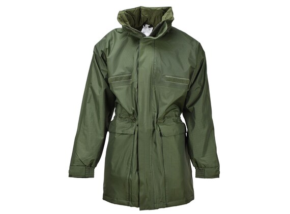 Original Belgian Military Rain Long Jacket With Liner Olive Waterproof Field NEW Etsy Canada