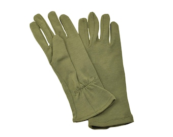 Guantes genuinos del ejército británico calentadores de manos color oliva guantes de fibra resistentes al fuego NUEVO
