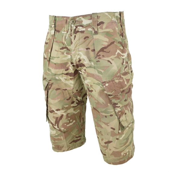 New British Army MTP Camouflage Cargo Combat Shorts Genuine Military ...