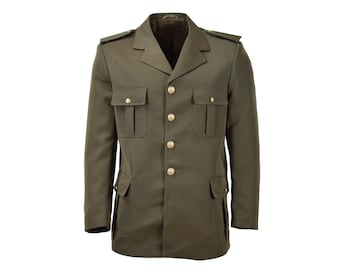 Original Italian Military Formal Jacket VERDE parade dress vintage Brown