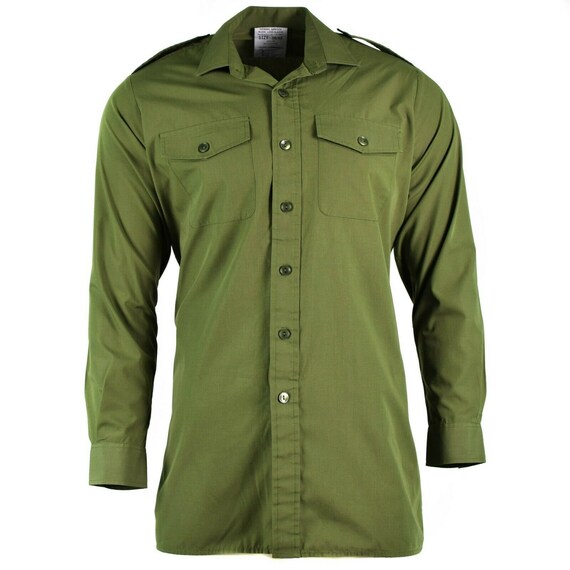 Genuine British Army Shirt O.D Green 
