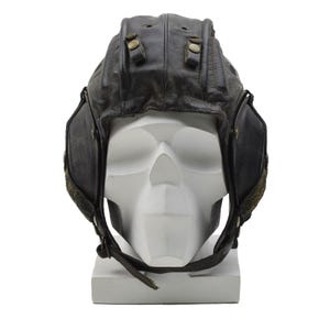 Casco di sicurezza originale belga per cisterna militare, protezione per testa e orecchie, cappello nero