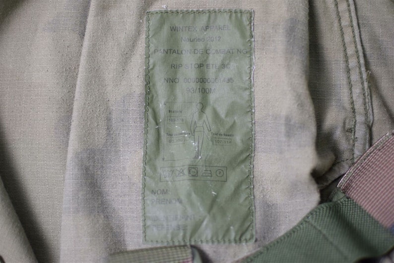 Genuine French Army Combat Pants Military CCE Camouflage - Etsy