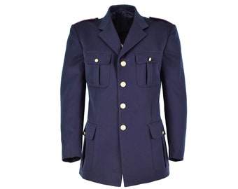 Genuine Italian uniform jacket officer costume dark blue