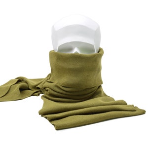 Genuine Dutch army scarf khaki military surplus neck tube merino wool cotton NEW