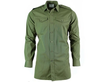 Genuine British army shirt O.D Green Military service long sleeve BDU