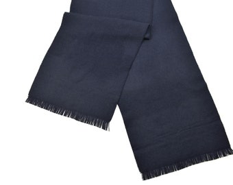Original Czech army scarf Blue 51" length pure wool 100% CZ military surplus NEW