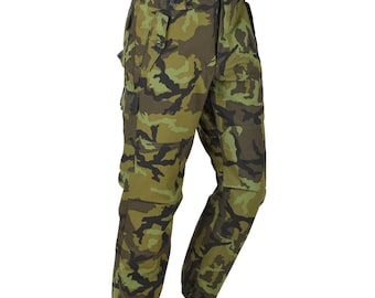 Original Czech Military M95 Field Pants RipStop Large Pockets Vizor 95 Camo
