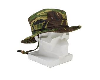 Genuine Dutch military boonie hat DPM camo Panama hat neck flap wide brim NEW