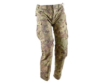 Genuine Italian Army Pants Rip Stop Desert Vegetato camouflage combat field trousers original military surplus issue