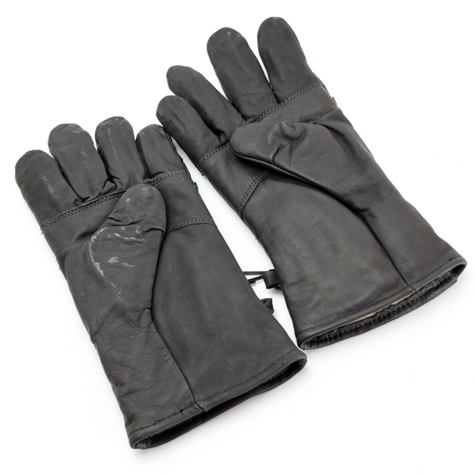 Original US army combat leather gloves Genuine black leather Etsy