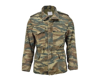 Genuine Greek army field jacket Greece military shirts lizard camouflage military surplus uniform jacket