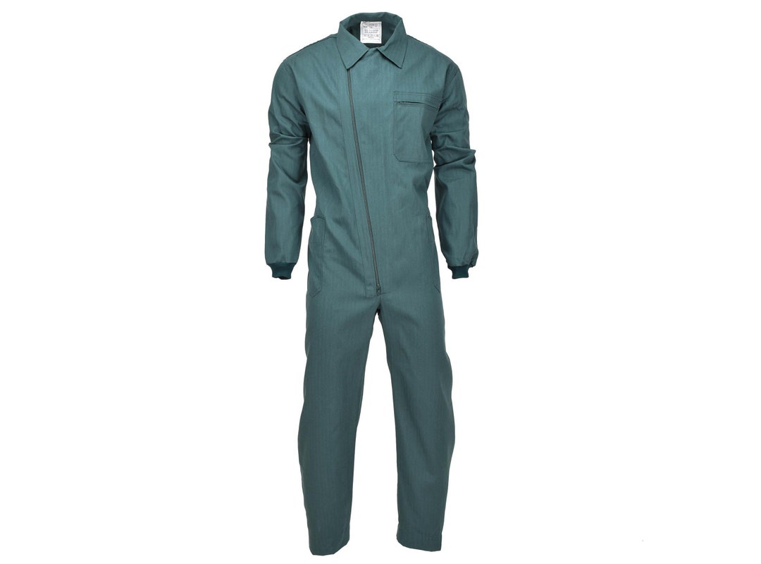 Genuine Spanish Military Workwear Coverall Green Ripstop Spain Army