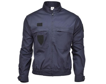 Genuine French military police uniform jacket blue solid ripstop MP shirts NEW