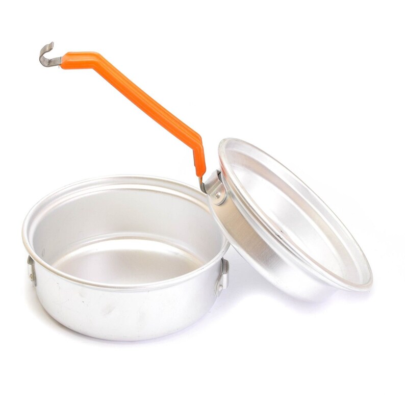 FRENCH ARMY ALUMINIUM MUG FOLDING HANDLE MESS TIN CANTEEN CUP CAMPING MILITARY
