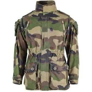 Genuine French army Smock jacket CCE camo military combat parka rip stop durable fabric T4 S2