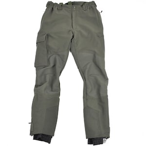 Genuine French army alpine O.D trousers with kevlar ankle protection and suspenders NEW