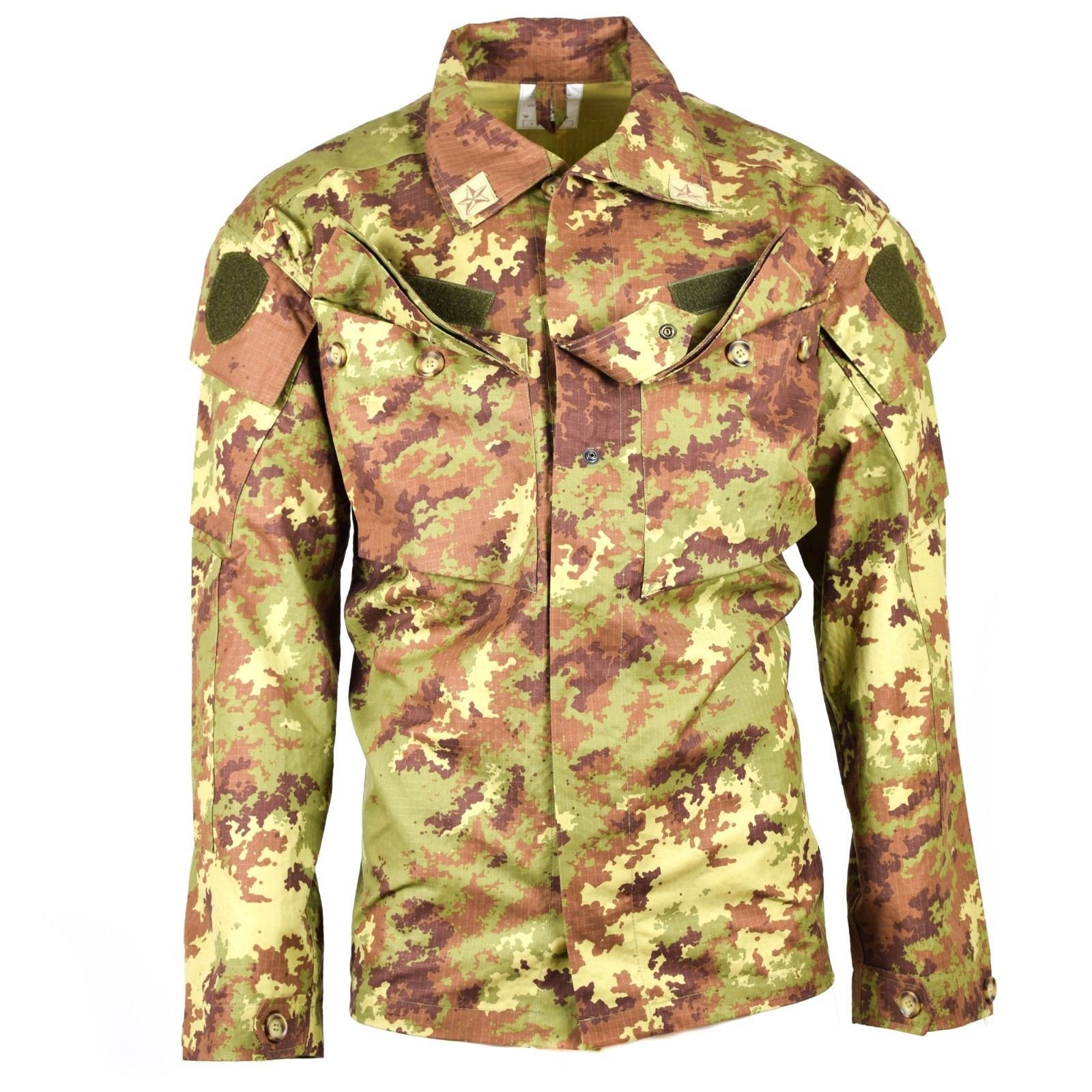 Genuine Italian army Rip Stop Vegetato camo ACU jacket combat field ...