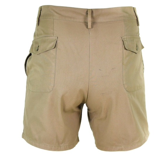 Khaki army shorts hotsell