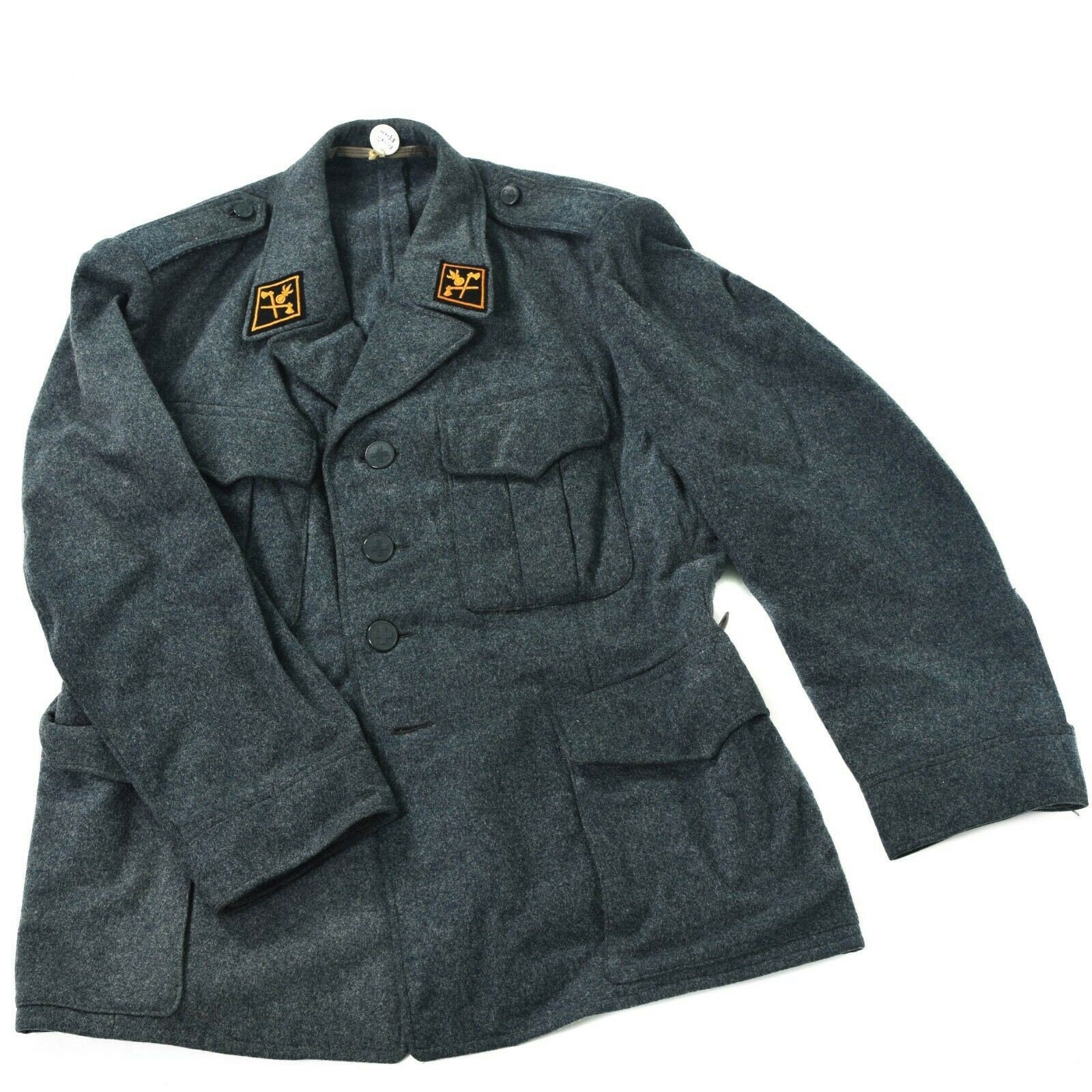 Genuine Swiss Army Wool Jacket Switzerland Military Issue