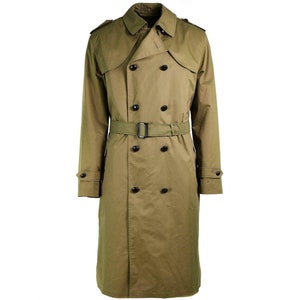 Original Italian Military Trench Coat Khaki Formal Coat Original Italian Military Trench Coat Khaki Formal Coat