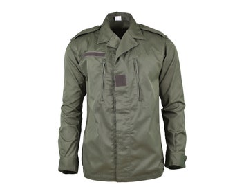Genuine French army F2 combat jacket military issue surplus shirt olive OD NEW