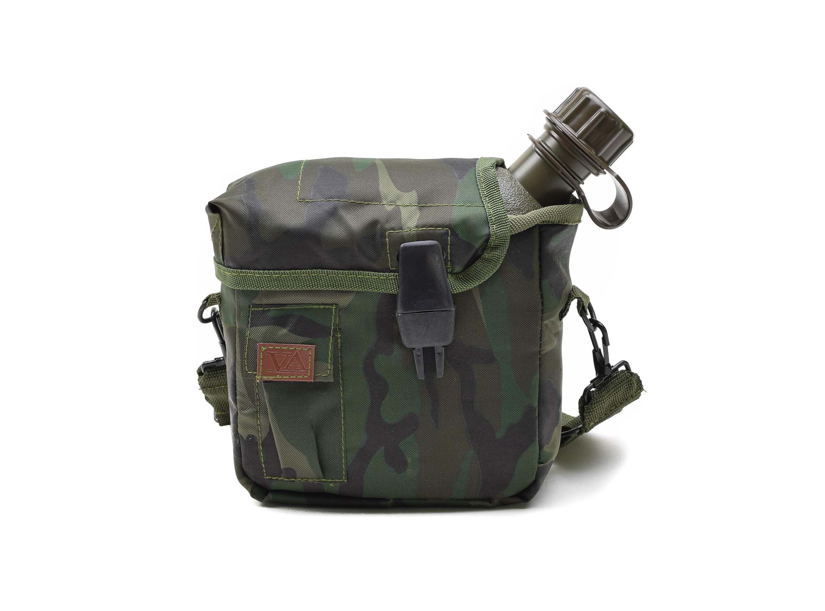 U.S. Military Flask canteen 2 liters alice pouch forest camo shoulder