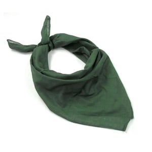 Genuine Swedish military bandana scarf 80x80cm green lightweight breathable NEW