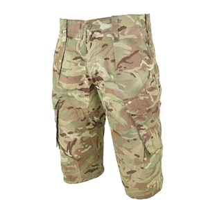 Genuine British army military combat MTP camo shorts military issue bermuda