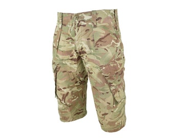 Genuine British army military combat MTP camo shorts military issue bermuda