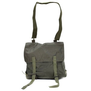 Original Austrian army combat day pack military issue bag haversack olive