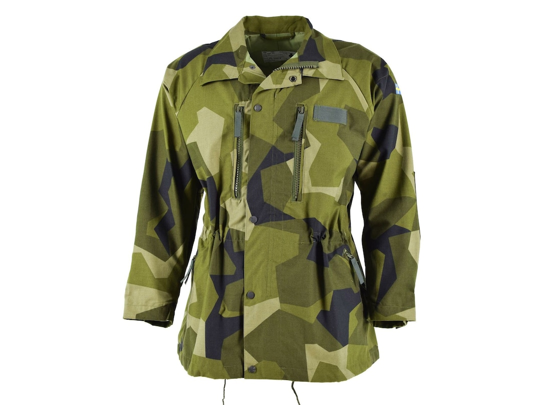 Original Swedish Army Heavy M90 Jacket Splinter Camouflage Field Troops ...