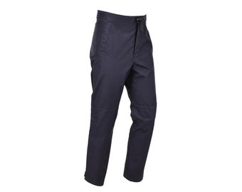 Genuine British Police rain trousers outdoor waterproof wet weather pants blue