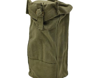 Original Belgium Army Durable Canvas material medium Magazine Pouch bag Olive