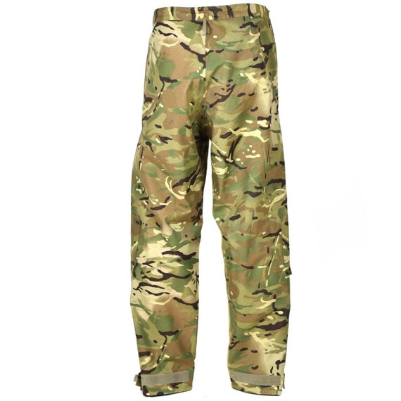 Genuine British army military combat MTP camo rain pants waterproof goretex