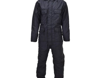 Original British Military Mechanic Coverall Reinforced Knees RipStop Black